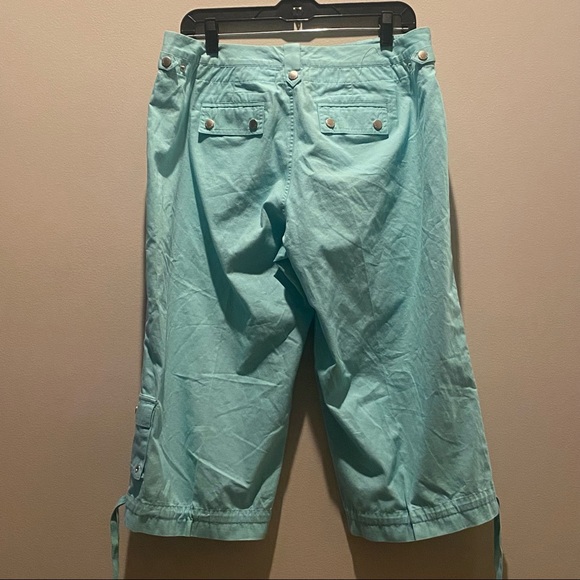 2/$25 Sigrid Olsen Pretty Crop Pants Capri 12 P 12P Petite - Picture 3 of 4